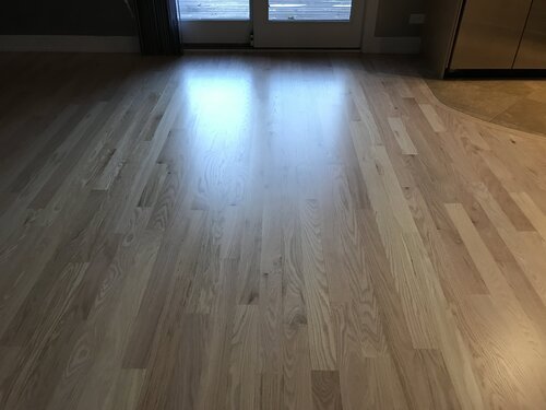 Refinished hardwood floor
