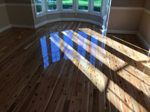 Refinished floor detail