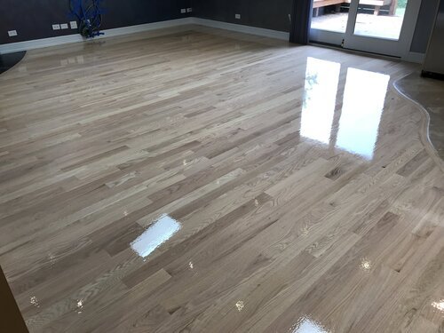 Hardwood floor detail