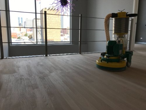 Hardwood floor install