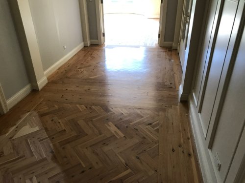 Refinished hardwood